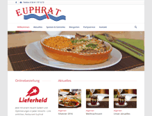 Tablet Screenshot of euphrat-restaurant.de